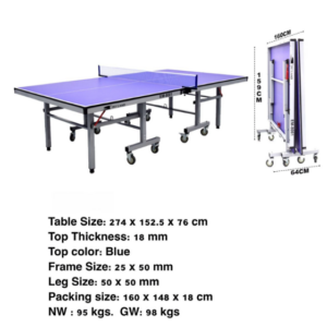 Donic Waldner Classic 25 blauw inclusief netstel Stress